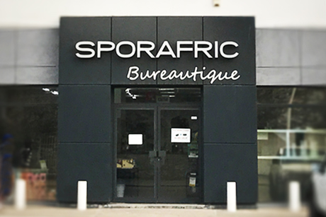 Notre magasin Sporafric Bureautique Avenue Charles de Gaulle à Pointe-Noire